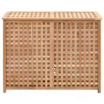 Market - Spalare si intretinere rufe - Uscatoare de rufe si accesorii - Cufar de rufe, 87,5x46x67 cm, lemn masiv de nuc - Infinity.ro