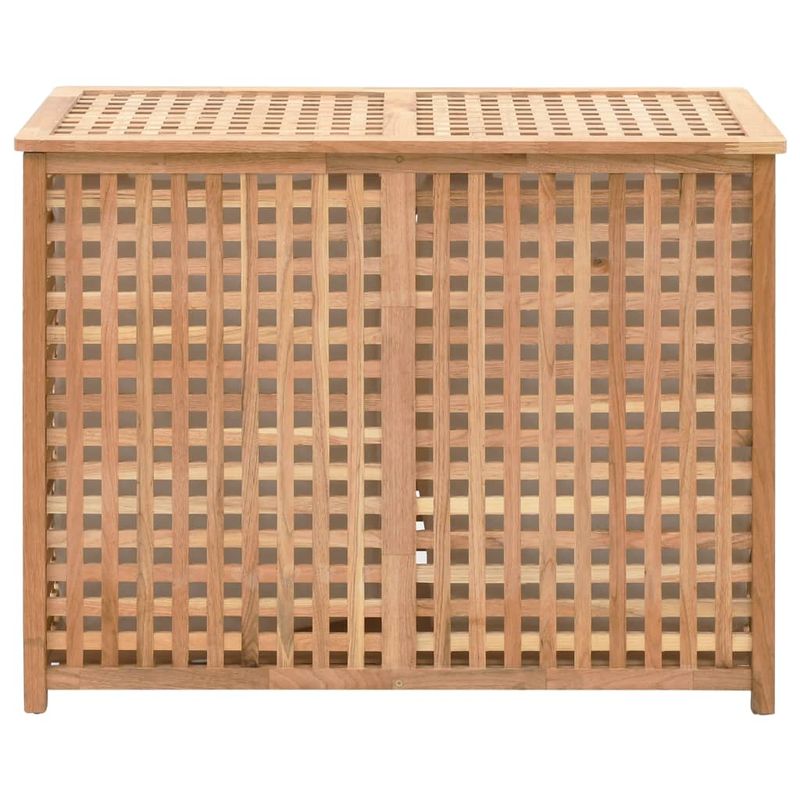 Market - Spalare si intretinere rufe - Uscatoare de rufe si accesorii - Cufar de rufe, 87,5x46x67 cm, lemn masiv de nuc - Infinity.ro