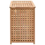 Market - Spalare si intretinere rufe - Uscatoare de rufe si accesorii - Cufar de rufe, 87,5x46x67 cm, lemn masiv de nuc - Infinity.ro