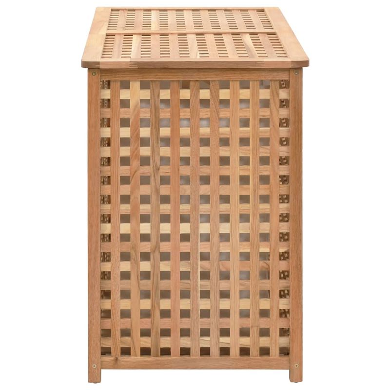 Market - Spalare si intretinere rufe - Uscatoare de rufe si accesorii - Cufar de rufe, 87,5x46x67 cm, lemn masiv de nuc - Infinity.ro