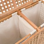Market - Spalare si intretinere rufe - Uscatoare de rufe si accesorii - Cufar de rufe, 87,5x46x67 cm, lemn masiv de nuc - Infinity.ro
