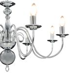 Casa si Gradina - Corpuri si surse de iluminat - Veioze si lampi - Lampadare - Candelabru, argintiu, 8 becuri E14 - Infinity.ro