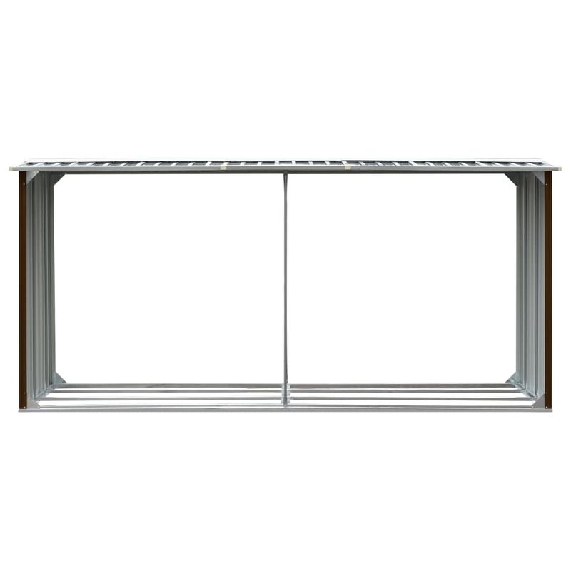 Casa si Gradina - Termice - Sobe, Seminee si accesorii - Accesorii seminee si sobe - Sopron depozitare lemne, maro, 330x92x153 cm, otel galvanizat - Infinity.ro