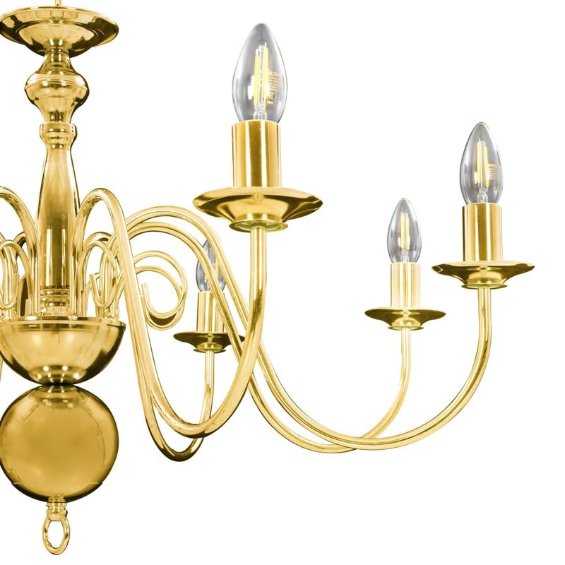 Casa si Gradina - Corpuri si surse de iluminat - Veioze si lampi - Lampadare - Candelabru, auriu, 8 becuri E14 - Infinity.ro