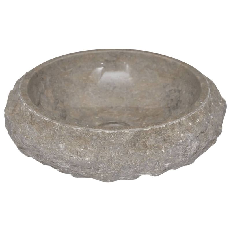 Casa si Gradina - Sanitare - Lavoar baie si accesorii - Lavoare si piedestale - Chiuveta, gri, Ø40x12 cm, marmura - Infinity.ro