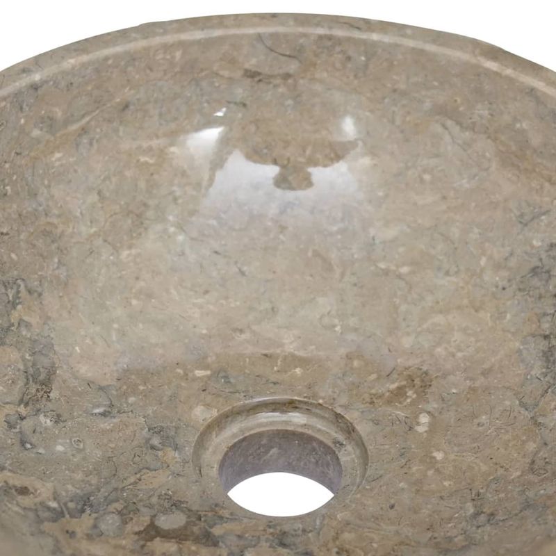 Casa si Gradina - Sanitare - Lavoar baie si accesorii - Lavoare si piedestale - Chiuveta, gri, Ø40x12 cm, marmura - Infinity.ro