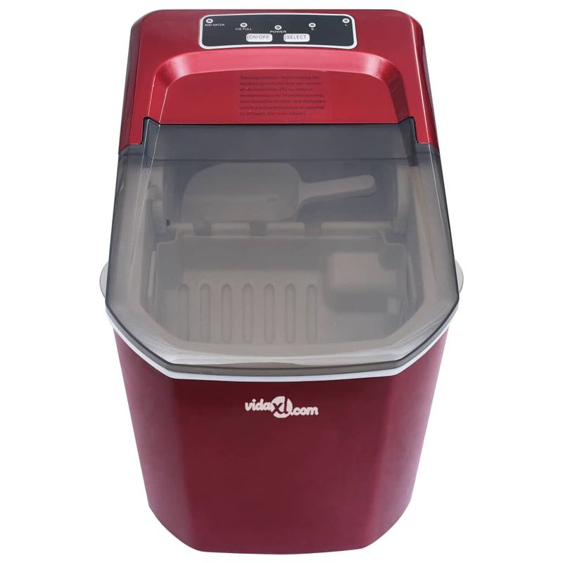 Electronice si Electrocasnice - Aparate frigorifice - Congelatoare - Aparat de facut cuburi de gheata, rosu, 1,4 L, 15 kg / 24 h - Infinity.ro