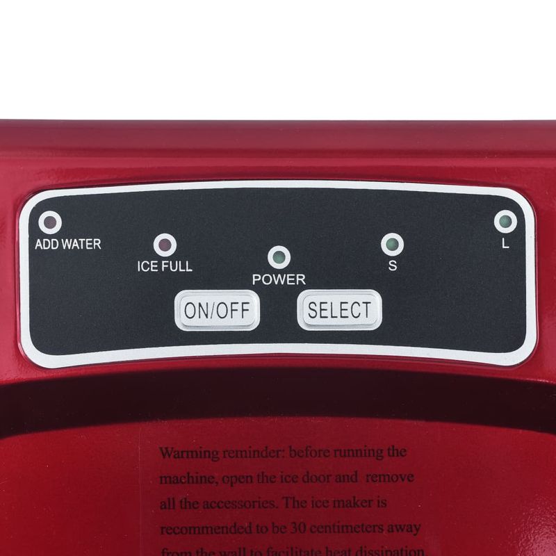 Electronice si Electrocasnice - Aparate frigorifice - Congelatoare - Aparat de facut cuburi de gheata, rosu, 1,4 L, 15 kg / 24 h - Infinity.ro