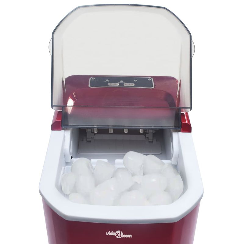 Electronice si Electrocasnice - Aparate frigorifice - Congelatoare - Aparat de facut cuburi de gheata, rosu, 1,4 L, 15 kg / 24 h - Infinity.ro