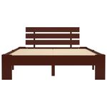 Casa si Gradina - Mobilier - Paturi si accesorii - Paturi - Cadru de pat, maro inchis, 140 x 200 cm, lemn masiv de pin - Infinity.ro