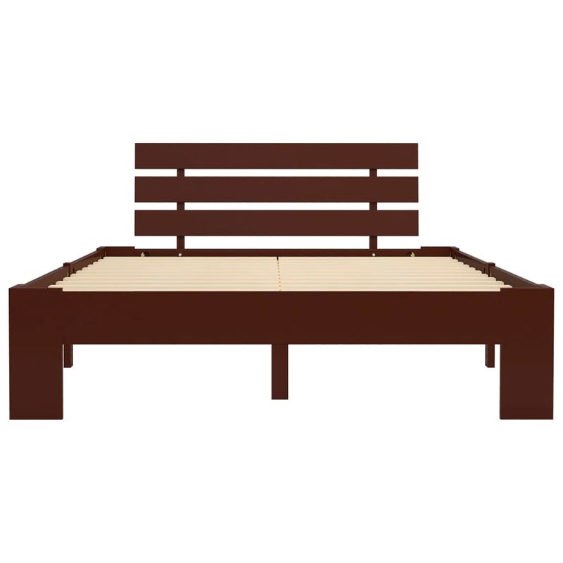 Casa si Gradina - Mobilier - Paturi si accesorii - Paturi - Cadru de pat, maro inchis, 140 x 200 cm, lemn masiv de pin - Infinity.ro