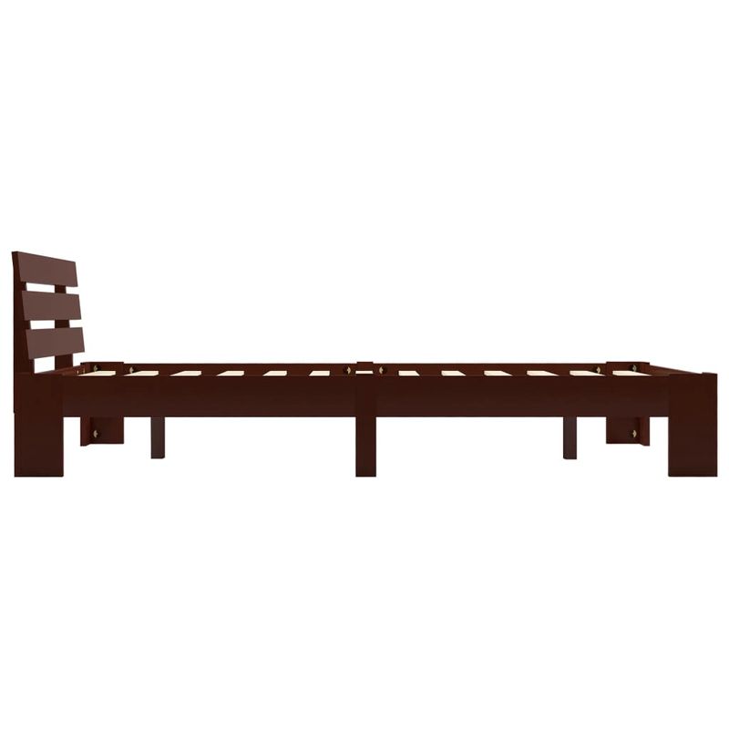Casa si Gradina - Mobilier - Paturi si accesorii - Paturi - Cadru de pat, maro inchis, 140 x 200 cm, lemn masiv de pin - Infinity.ro