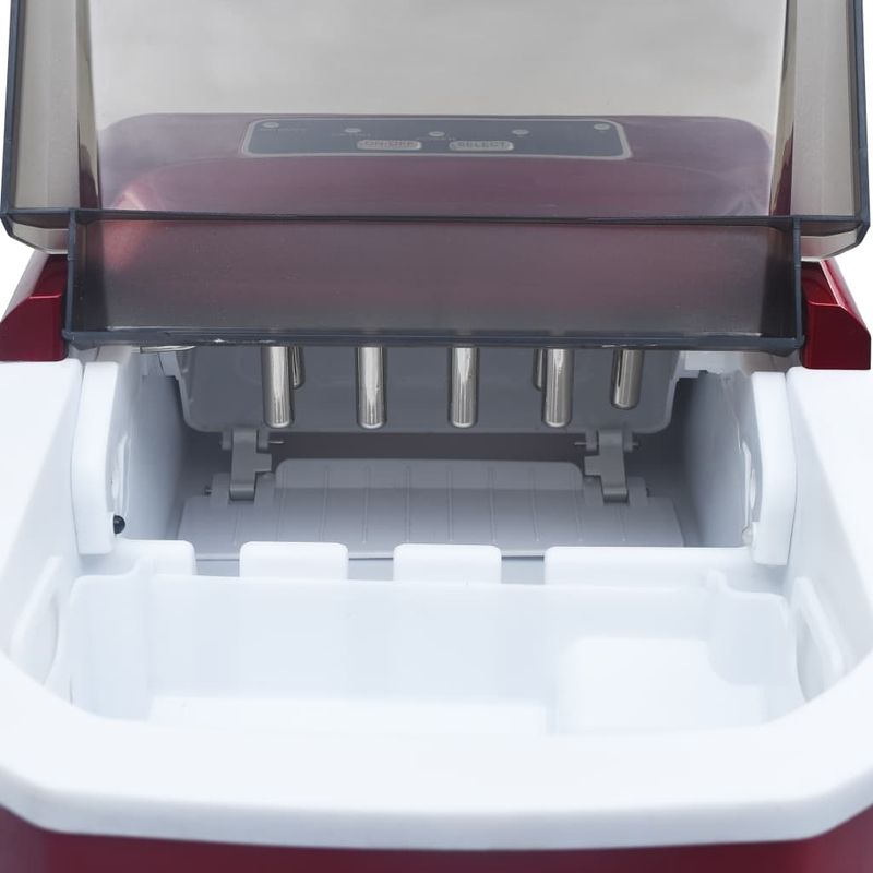 Electronice si Electrocasnice - Aparate frigorifice - Congelatoare - Aparat de facut cuburi de gheata, rosu, 1,4 L, 15 kg / 24 h - Infinity.ro