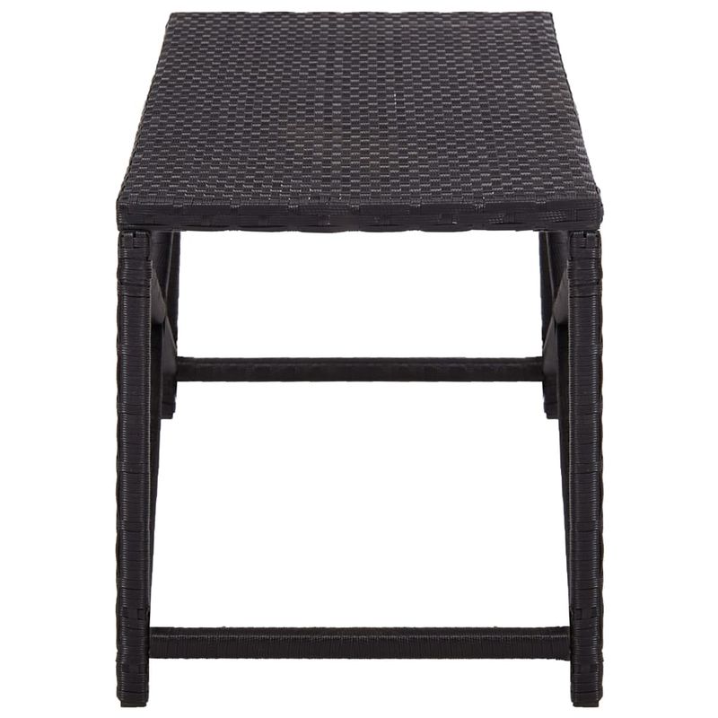 Casa si Gradina - Gradina si terasa - Mobilier exterior - Bancute de gradina - Banca de gradina, negru, 120 cm, poliratan - Infinity.ro