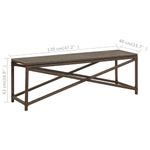 Casa si Gradina - Gradina si terasa - Mobilier exterior - Bancute de gradina - Banca de gradina, maro, 120 cm, poliratan - Infinity.ro