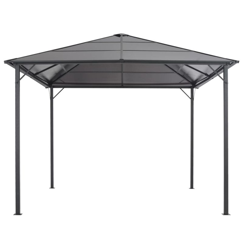 Casa si Gradina - Gradina si terasa - Umbrele si pavilioane - Pavilioane - Pavilion cu acoperis, negru, 3 x 3 m, aluminiu - Infinity.ro