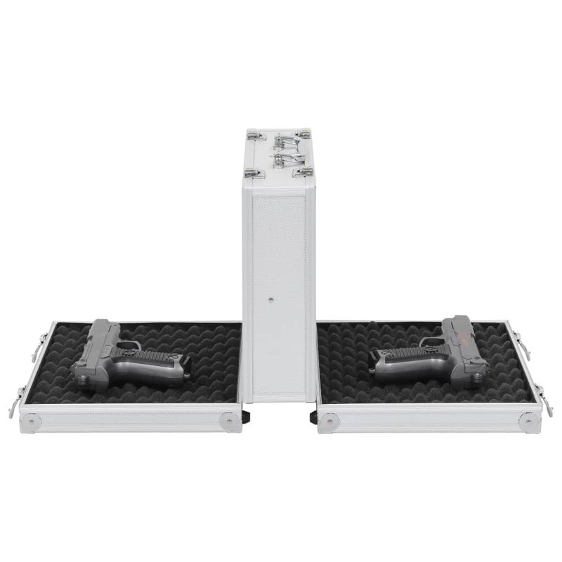 Casa si Gradina - Constructii - Depozitare, transport si protectie - Dulapuri arme - Valiza pentru arma, argintiu, aluminiu ABS - Infinity.ro