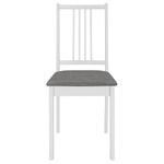 Casa si Gradina - Mobilier - Scaune si fotolii - Scaune - Scaune de bucatarie cu perne, 6 buc., alb, lemn masiv - Infinity.ro