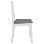 Casa si Gradina - Mobilier - Scaune si fotolii - Scaune - Scaune de bucatarie cu perne, 6 buc., alb, lemn masiv - Infinity.ro