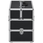 Ingrijire personala si Cosmetice - Machiaj - Portfarduri si genti cosmetice - Caseta de cosmetice, negru, 37 x 24 x 35 cm, aluminiu - Infinity.ro