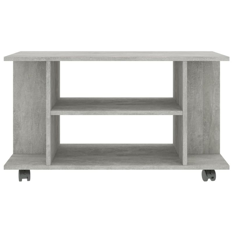 Casa si Gradina - Mobilier - Comode si corpuri - Comode - Comoda TV cu rotile, gri beton, 80 x 40 x 40 cm, PAL - Infinity.ro