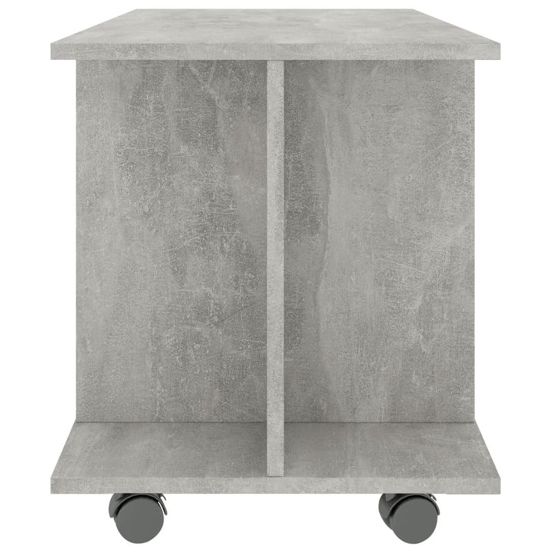 Casa si Gradina - Mobilier - Comode si corpuri - Comode - Comoda TV cu rotile, gri beton, 80 x 40 x 40 cm, PAL - Infinity.ro