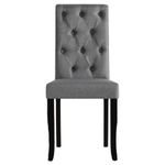 Casa si Gradina - Mobilier - Scaune si fotolii - Scaune - Scaune de bucatarie, 2 buc., gri inchis, material textil - Infinity.ro