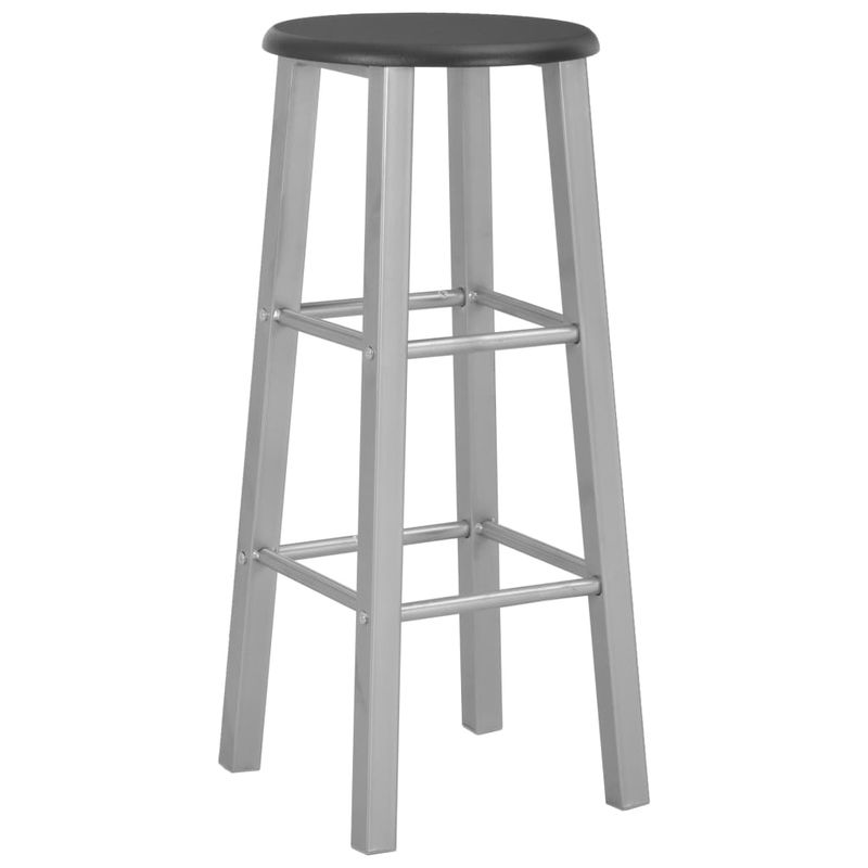 Casa si Gradina - Mobilier - Seturi de mobilier - Seturi mese si scaune - Set masa bucatarie mic dejun/cina, 3 piese, negru, lemn si otel - Infinity.ro