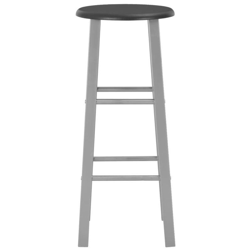 Casa si Gradina - Mobilier - Seturi de mobilier - Seturi mese si scaune - Set masa bucatarie mic dejun/cina, 3 piese, negru, lemn si otel - Infinity.ro