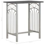 Casa si Gradina - Mobilier - Seturi de mobilier - Seturi mese si scaune - Set masa bucatarie mic dejun/cina, 3 piese, negru, lemn si otel - Infinity.ro
