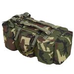 Sport si Outdoor - Articole de voiaj - Genti voiaj - Geanta 3-in-1 in stil militar, 90 L, camuflaj - Infinity.ro