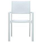 Casa si Gradina - Gradina si terasa - Mobilier exterior - Scaune si sezlonguri gradina - Scaune de gradina, 4 buc., alb, plastic, aspect ratan - Infinity.ro