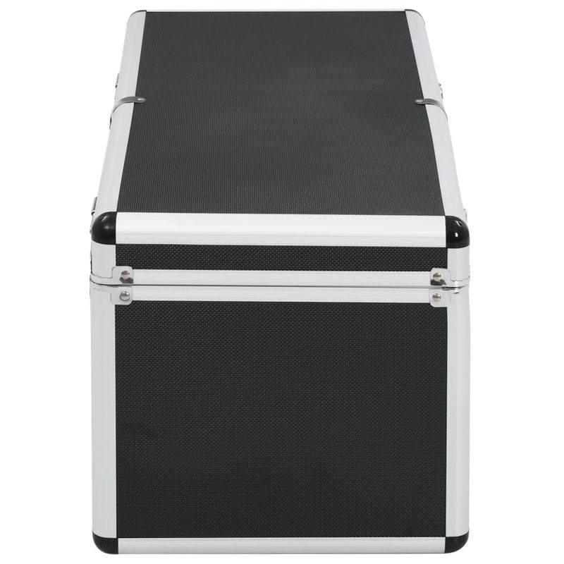 Casa si Gradina - Constructii - Depozitare, transport si protectie - Organizatoare si cutii scule - Cutii de depozitare, 2 buc., negru, aluminiu - Infinity.ro