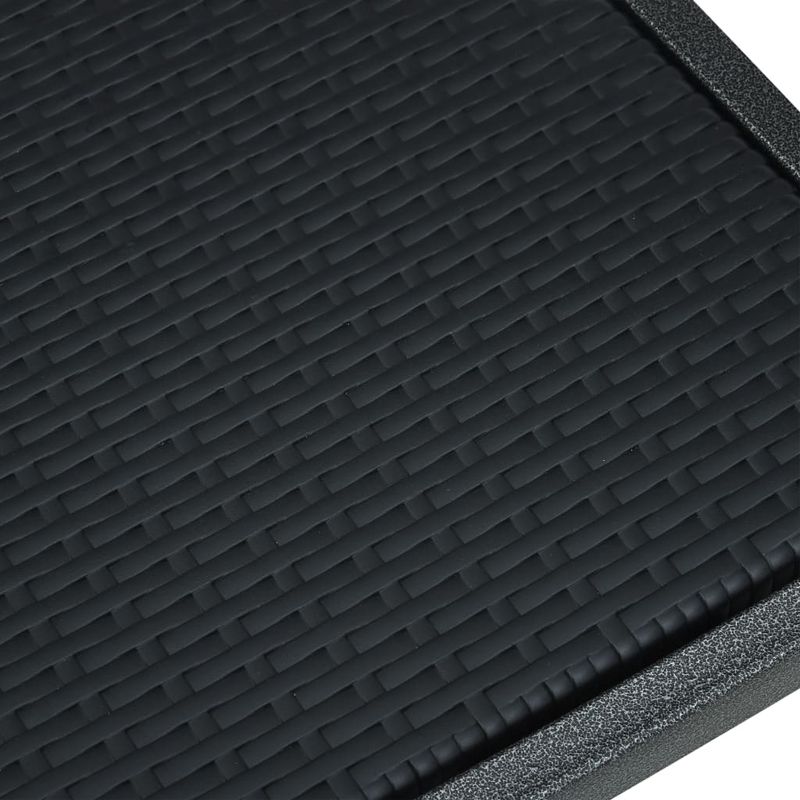 Casa si Gradina - Gradina si terasa - Mobilier exterior - Scaune si sezlonguri gradina - Scaune de gradina, 2 buc., negru, plastic, aspect ratan - Infinity.ro