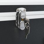 Casa si Gradina - Constructii - Depozitare, transport si protectie - Organizatoare si cutii scule - Cutii de depozitare, 2 buc., negru, aluminiu - Infinity.ro