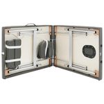 Ingrijire personala si Cosmetice - Sanatate si wellness - Articole wellness - Fotolii de masaj - Masa de masaj pliabila, cadru aluminiu, antracit, 186 x 68 cm - Infinity.ro