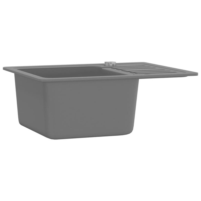 Casa si Gradina - Sanitare - Chiuveta bucatarie si accesorii - Chiuvete bucatarie - Chiuveta de bucatarie din granit cu o cuva, gri - Infinity.ro