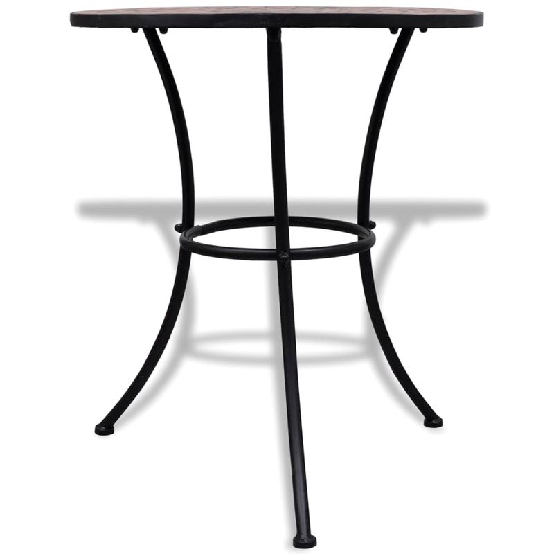 Casa si Gradina - Gradina si terasa - Mobilier exterior - Seturi mobila gradina - Set mobilier bistro, 3 piese, caramiziu, placi ceramice - Infinity.ro