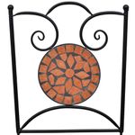 Casa si Gradina - Gradina si terasa - Mobilier exterior - Seturi mobila gradina - Set mobilier bistro, 3 piese, caramiziu, placi ceramice - Infinity.ro
