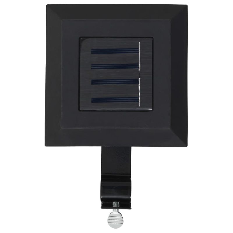 Casa si Gradina - Corpuri si surse de iluminat - Iluminat exterior - Lampi solare - Lampi solare de exterior cu LED, 12 buc., negru, 12 cm, patrat, LED - Infinity.ro