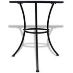Casa si Gradina - Gradina si terasa - Mobilier exterior - Seturi mobila gradina - Set mobilier bistro, 3 piese, albastru/alb, placi ceramice - Infinity.ro