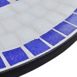 Casa si Gradina - Gradina si terasa - Mobilier exterior - Seturi mobila gradina - Set mobilier bistro, 3 piese, albastru/alb, placi ceramice - Infinity.ro