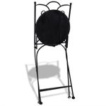 Casa si Gradina - Gradina si terasa - Mobilier exterior - Seturi mobila gradina - Set mobilier bistro, 3 piese, albastru/alb, placi ceramice - Infinity.ro