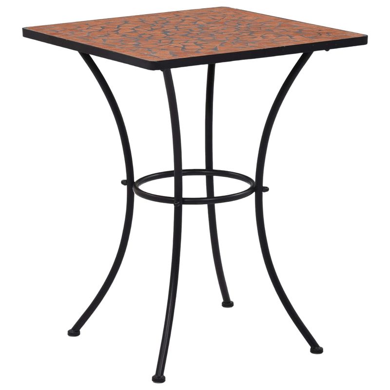 Casa si Gradina - Gradina si terasa - Mobilier exterior - Seturi mobila gradina - Set mobilier bistro, 3 piese, caramiziu, placa ceramica - Infinity.ro
