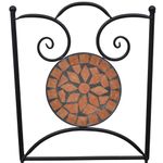 Casa si Gradina - Gradina si terasa - Mobilier exterior - Seturi mobila gradina - Set mobilier bistro, 3 piese, caramiziu, placa ceramica - Infinity.ro