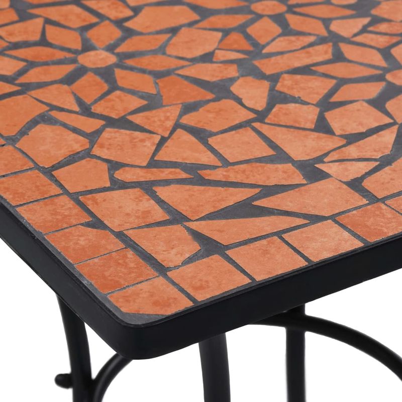 Casa si Gradina - Gradina si terasa - Mobilier exterior - Seturi mobila gradina - Set mobilier bistro, 3 piese, caramiziu, placa ceramica - Infinity.ro