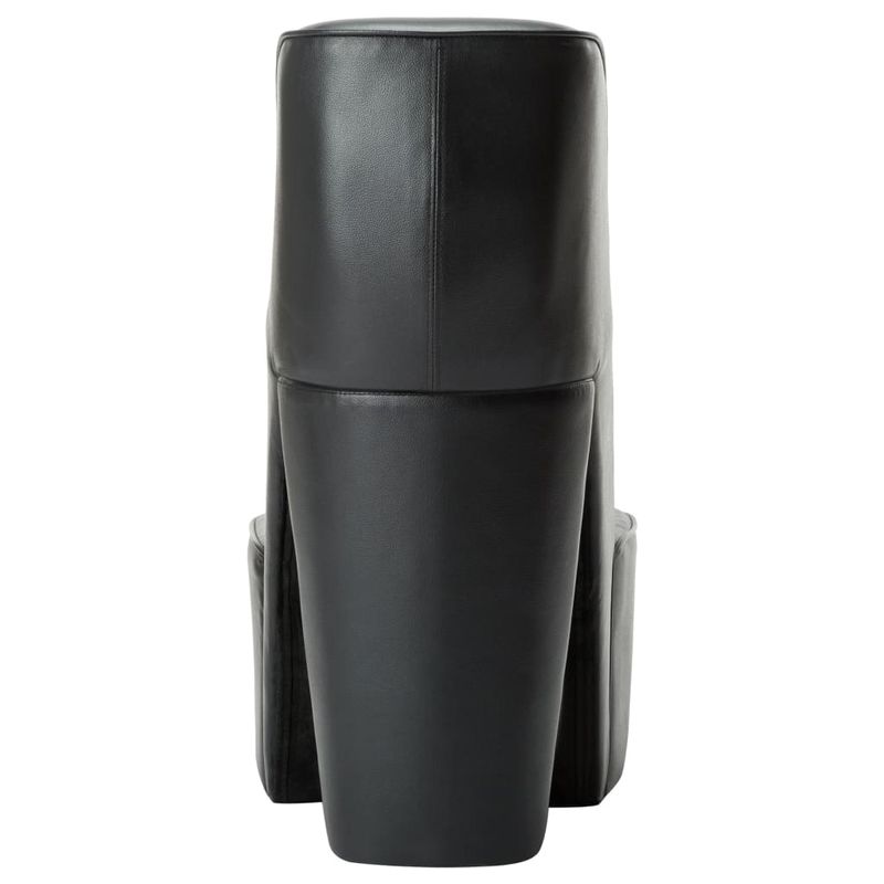 Casa si Gradina - Mobilier - Scaune si fotolii - Fotolii - Fotoliu, design toc inalt, negru, piele ecologica - Infinity.ro