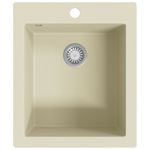 Casa si Gradina - Sanitare - Chiuveta bucatarie si accesorii - Chiuvete bucatarie - Chiuveta bucatarie suprapusa, bej, un bazin - Infinity.ro