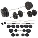 Sport si Outdoor - Fitness - Greutati si echipament - Greutati - Set de haltere si gantere, 60 kg - Infinity.ro
