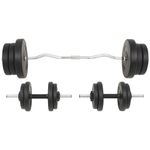 Sport si Outdoor - Fitness - Greutati si echipament - Greutati - Set de haltere si gantere, 60 kg - Infinity.ro